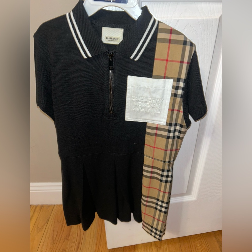 Toddler Burberry Polo shirt dress! Worn once! Excellent condition Vintage check